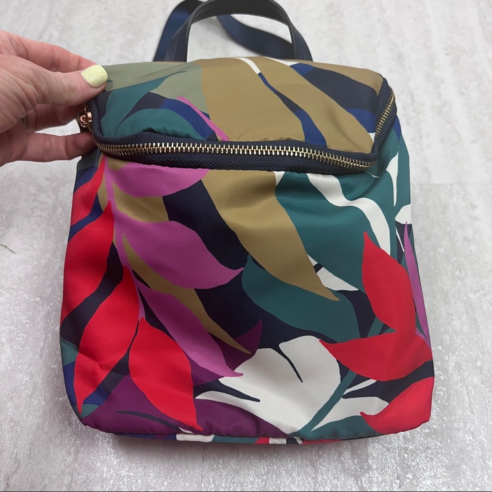 A New Day mini backpack purse tropical deep colors.